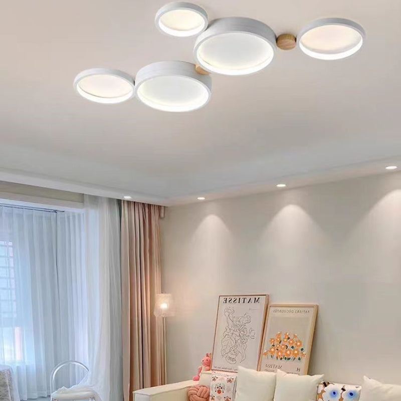 Arisha Round Flush Mount Ceiling Light 3 Colour 3/4/5/6/7 Heads - Lamp Copper