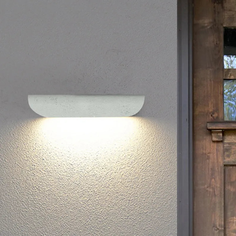 Ray Modern Outdoor Wall Lighting, Waterproof, Curved - Lamp Copper