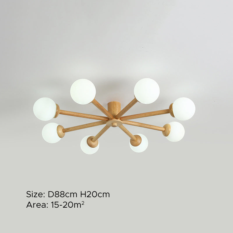 Muto Ceiling Light, Dimmable 6/8 Head - Lamp Copper