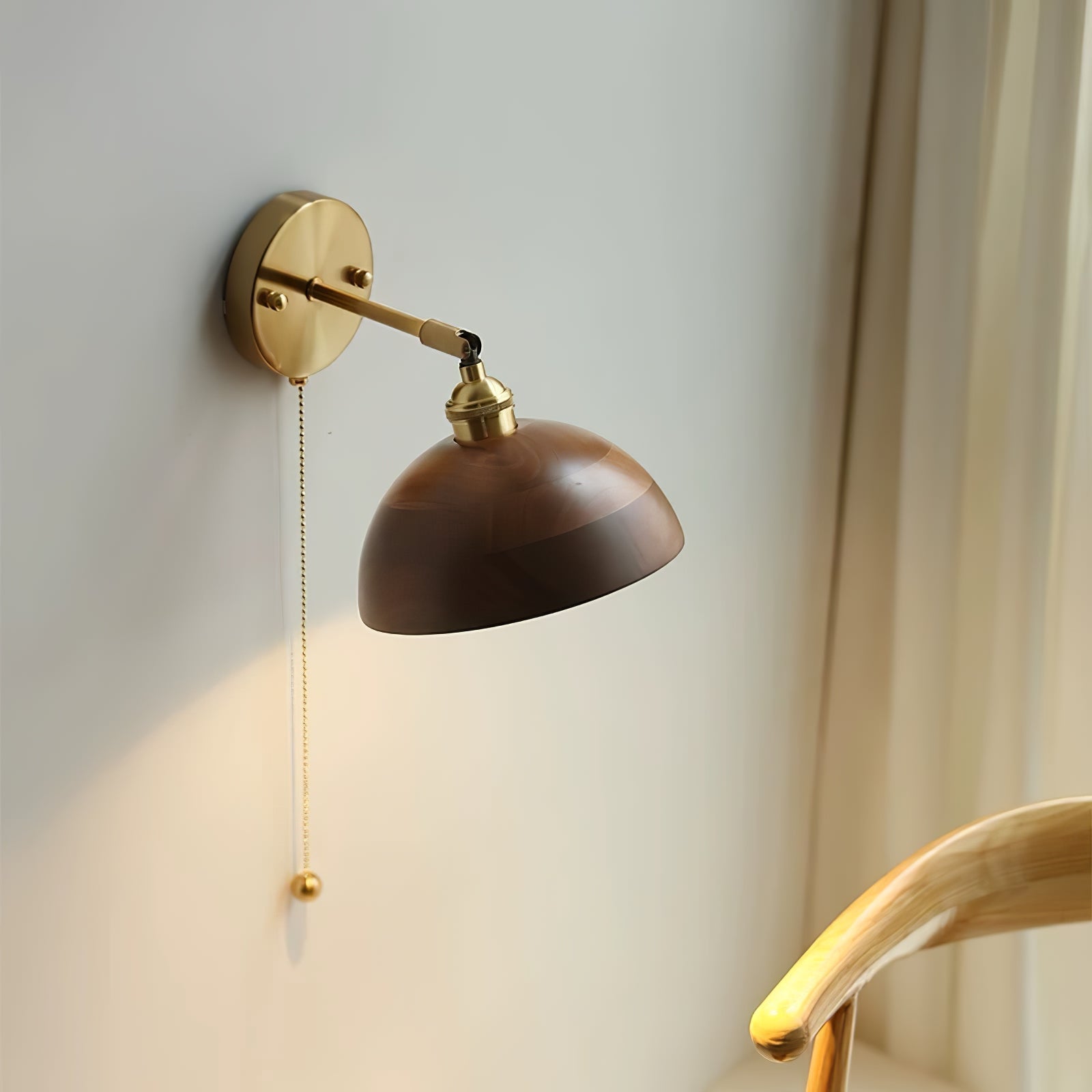 Eira Vintage Pull Chain Switch Wall Lamp - Lamp Copper
