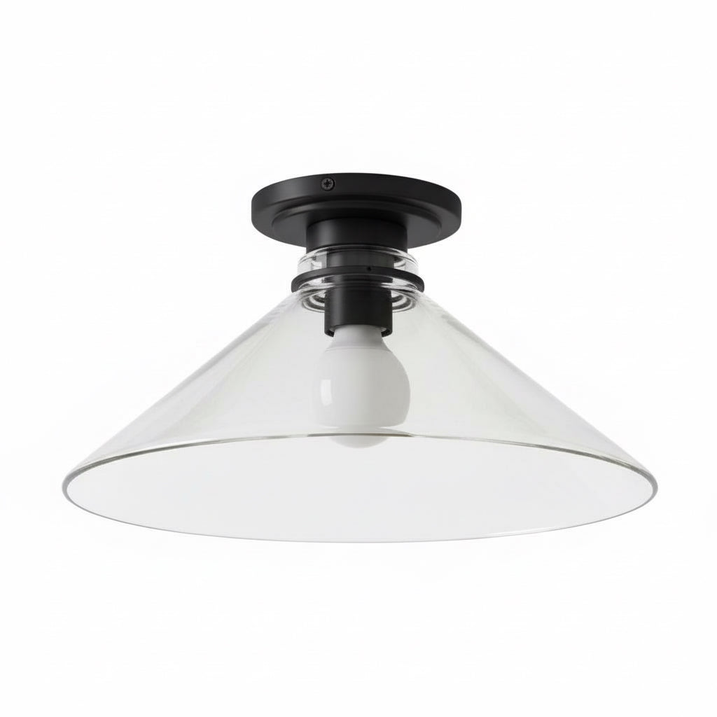 Grange Ceiling Light Metal&Glass