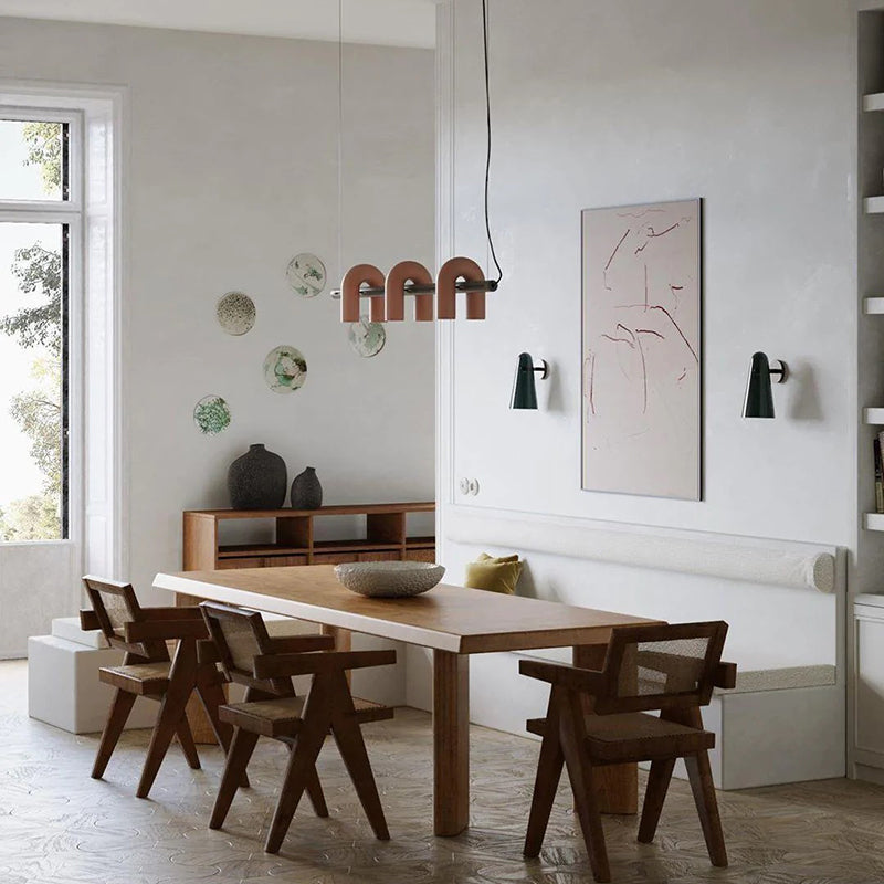 Arisha Modern Pendant Light Linear With 3 U-Shaped Light - Lamp Copper