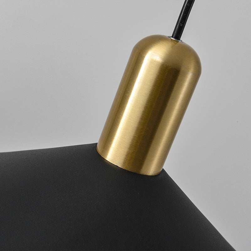 Aria Vintage Umbrella Monochrome Pendant Light - Lamp Copper
