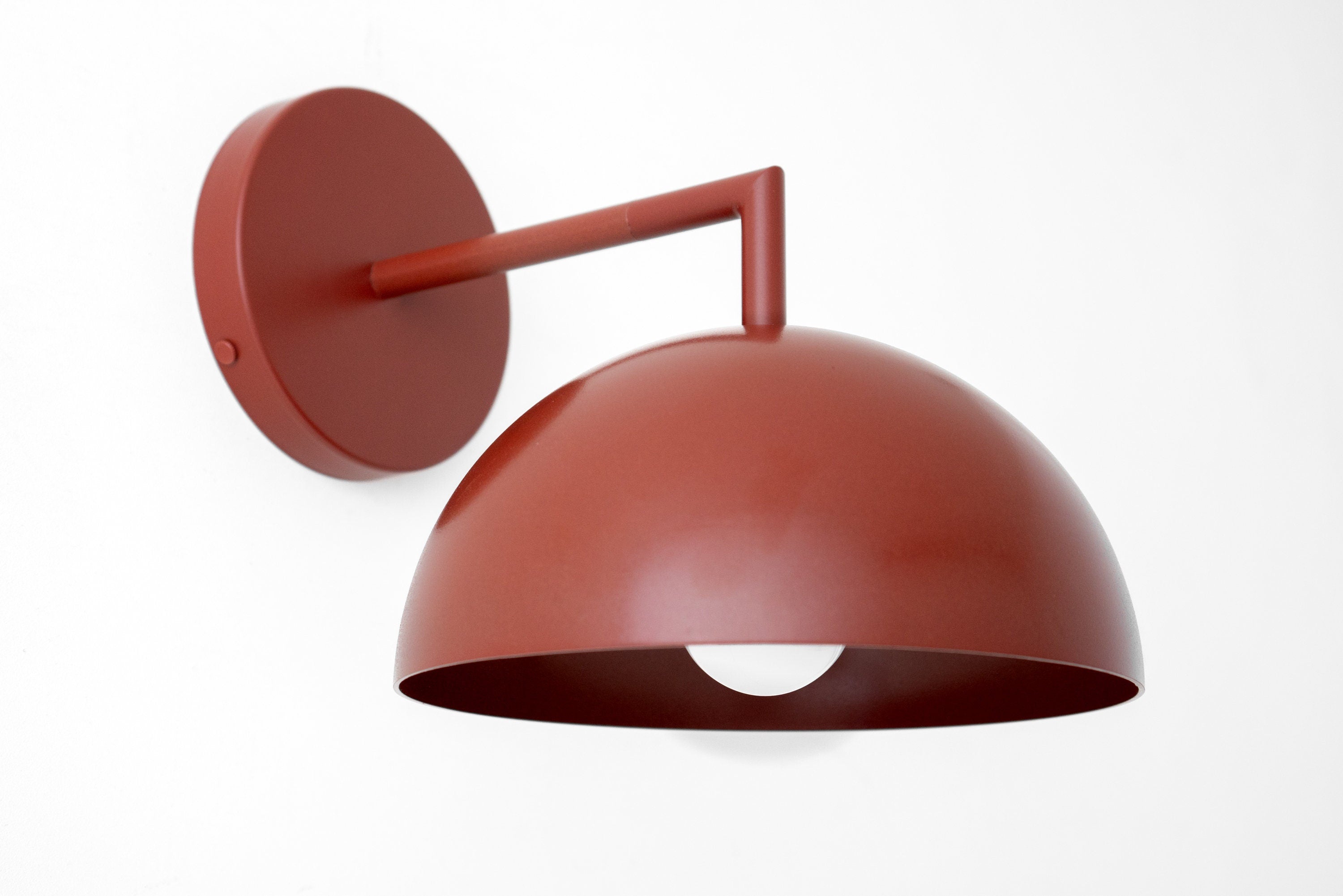 Chroma Minimalist Metal  Dome Sconce
