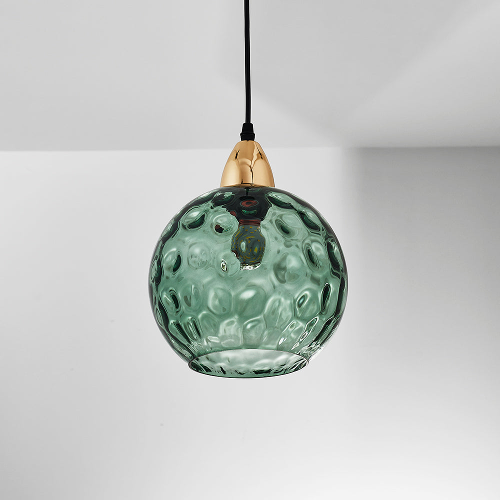 Water Ripple Glass Pendant Lights - Lamp Copper