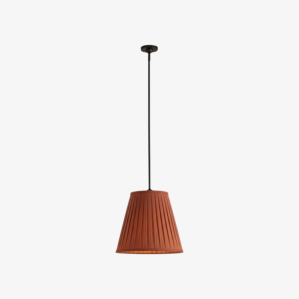 Grace Fabric  Pleated Shade Pendant Light