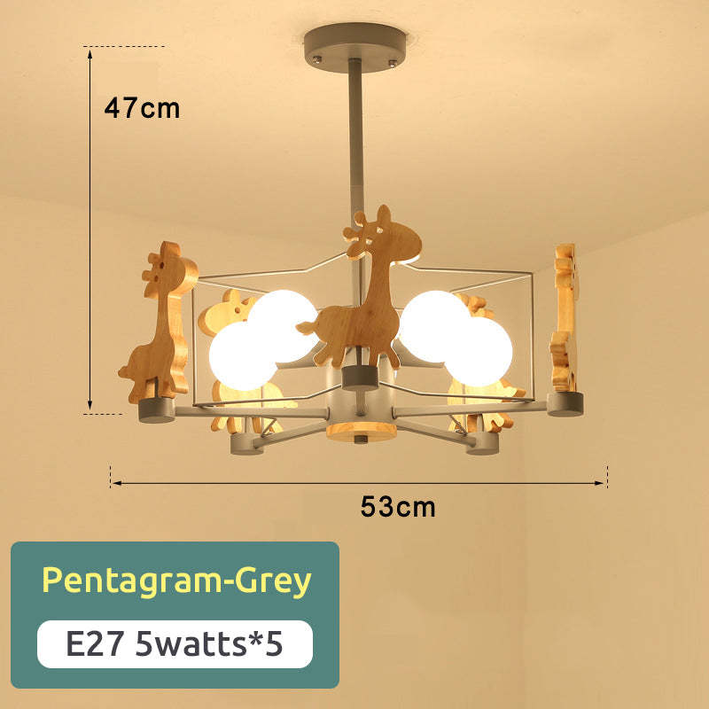 Arisha Giraffes LED Flush Mount Ceiling Light - Lamp Copper