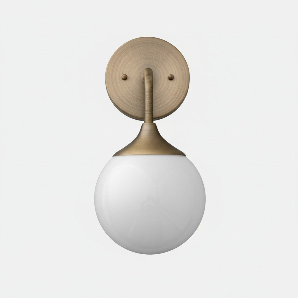 Pearl Glass Wall Sconce Contemporary Hallways