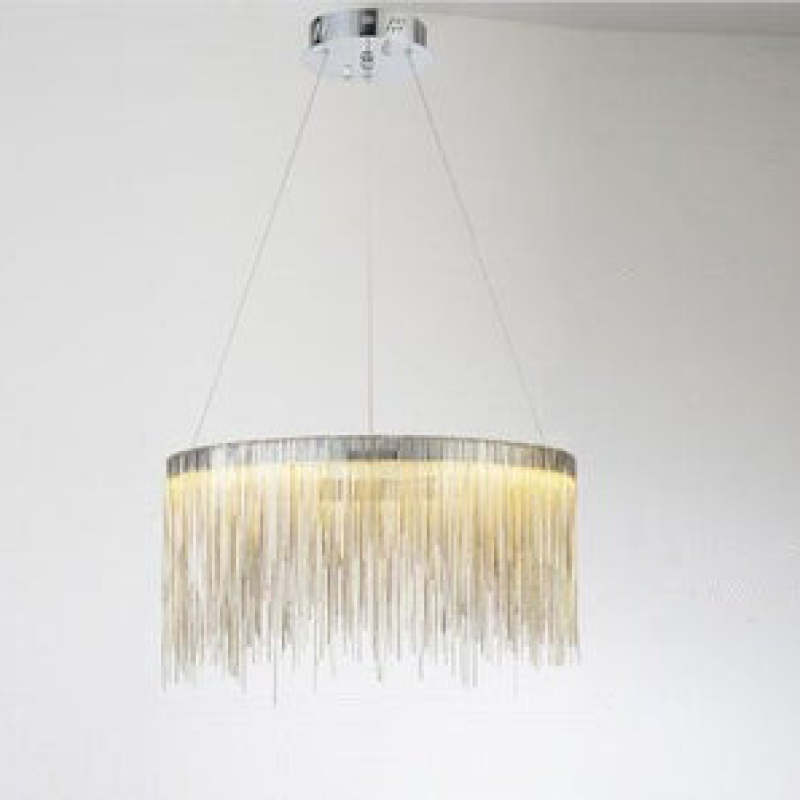 Arisha Tassel Chain Art Deco Pendant Light Silver/Gold Living Room/Hall - Lamp Copper