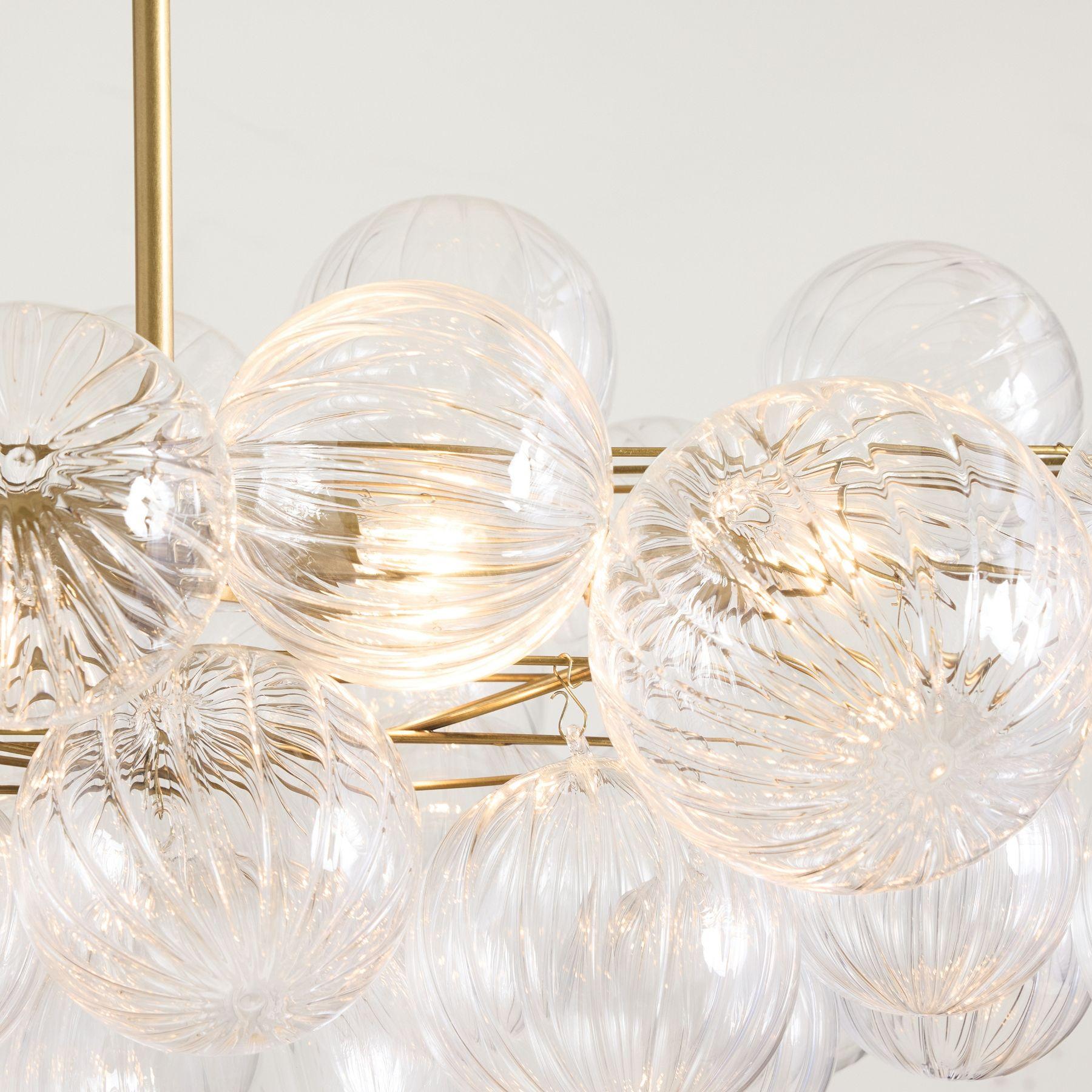 Haze Glass Bubble Chandelier