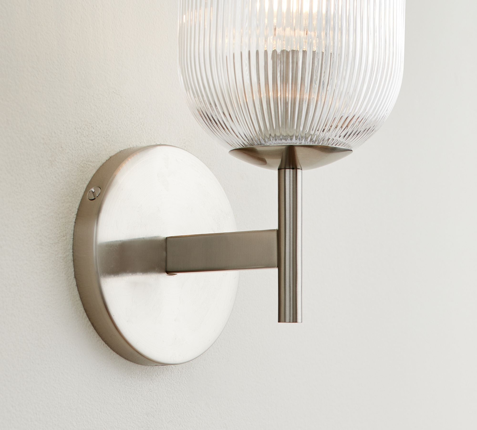 Haze Glass Metal Wall Light