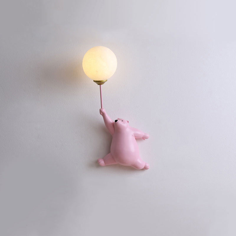 Bear Balloon Wall Reading Lamp - Lamp Copper