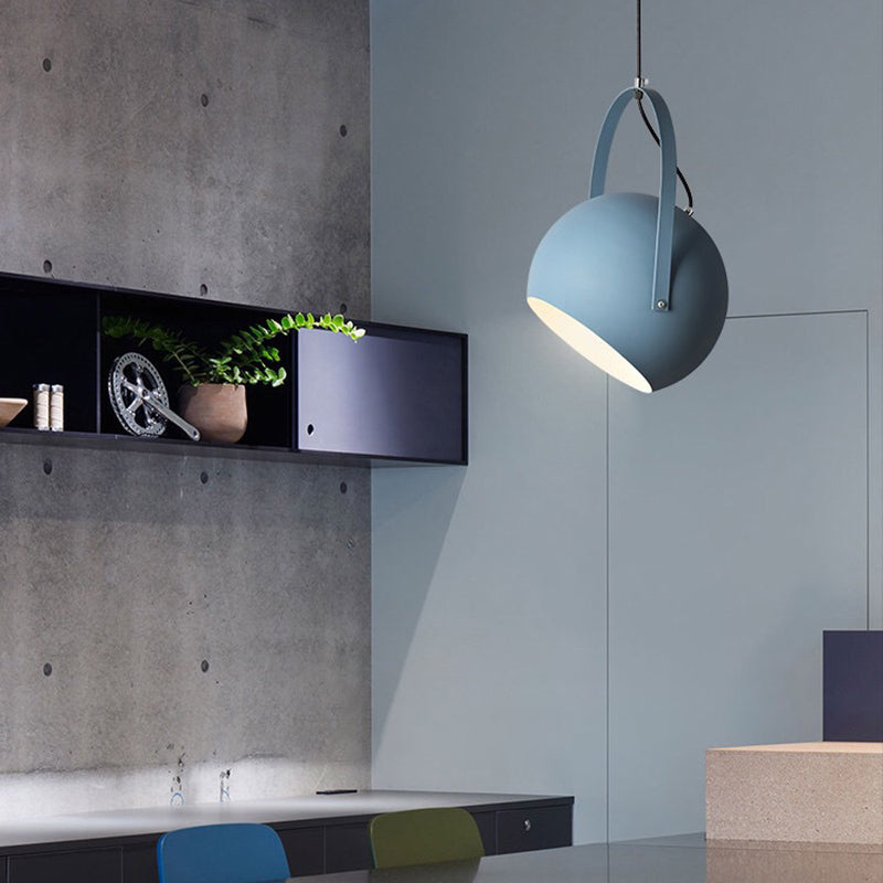 Aira Colorful Art Deco Pendant Light, Spherical, Bedroom - Lamp Copper