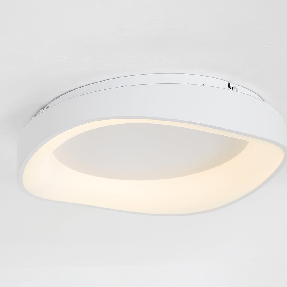 Arisha Modern Wave Flush Mount Ceiling Light - Lamp Copper
