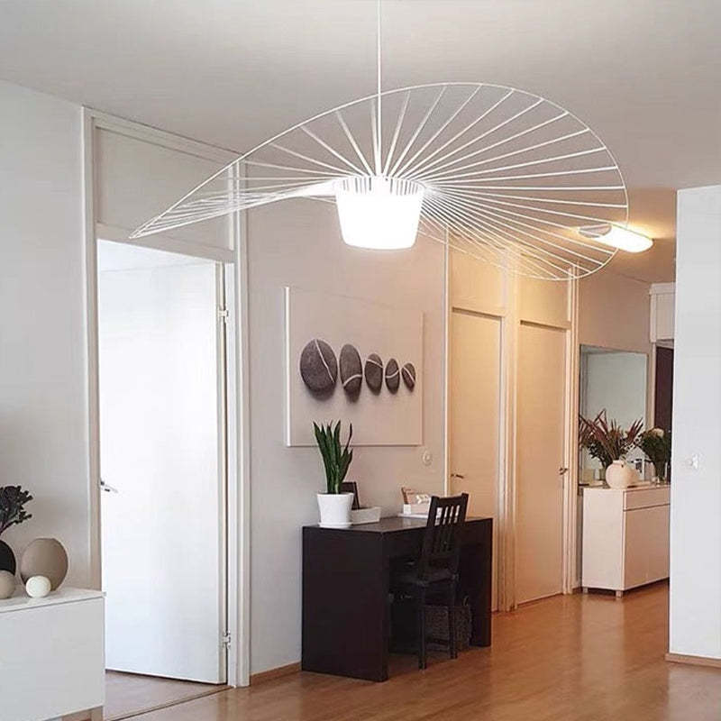 Zenro Modern Flower Fabric Pendant Light 4 Color, Black/White/Gold/Brown - Lamp Copper