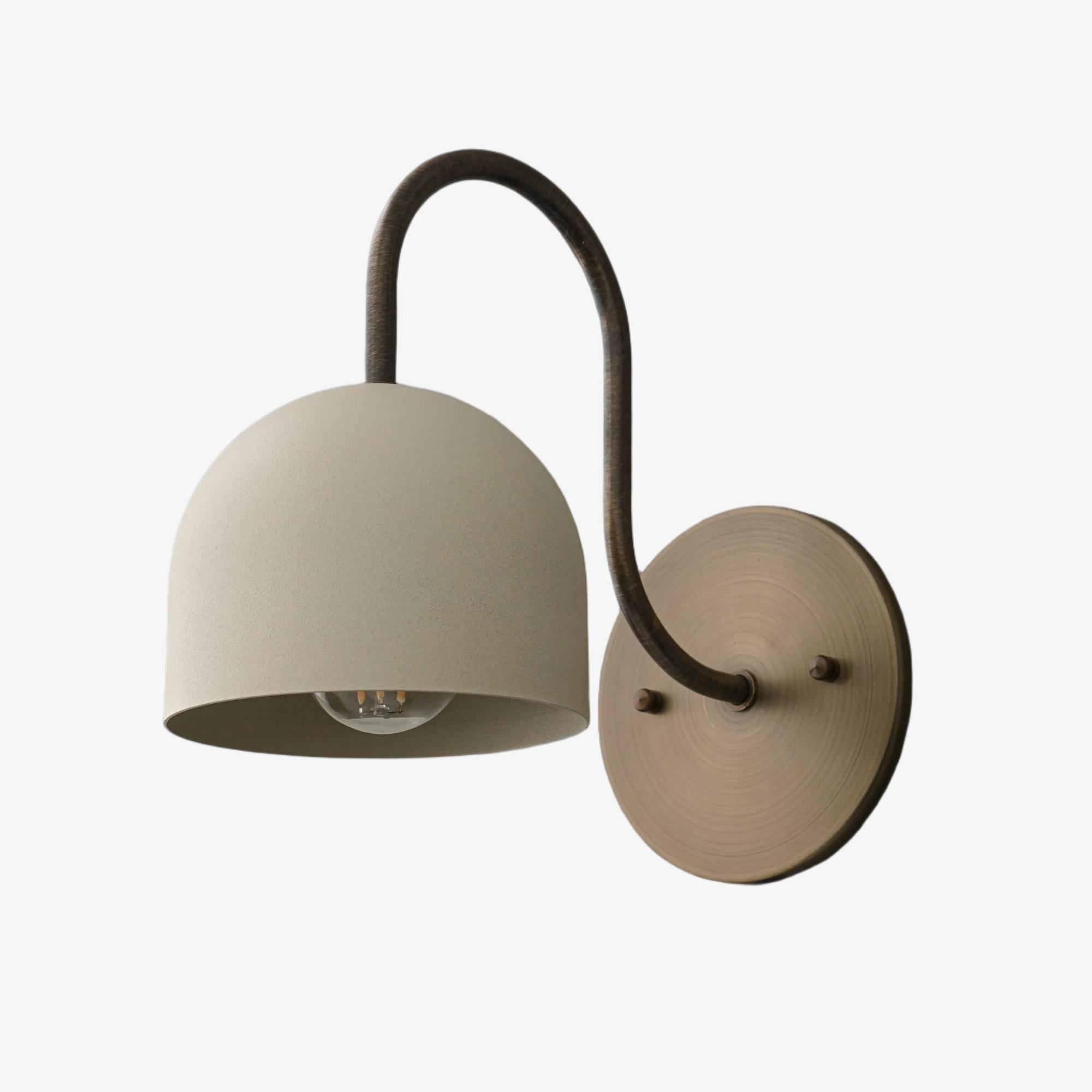 Disc Wall Sconce Metal Modern Vintage Hallway