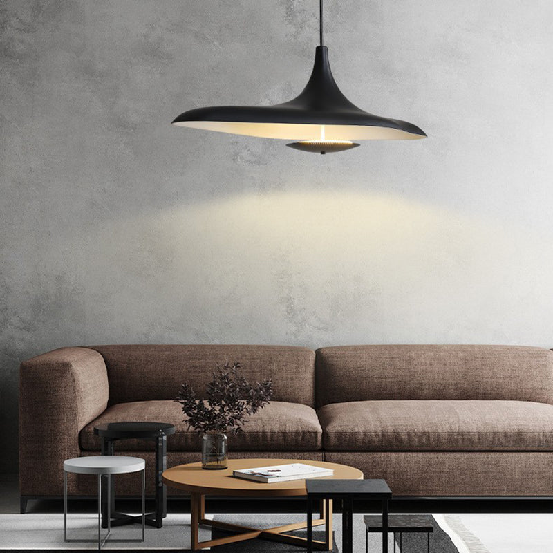 Arisha Modern Minimalist ResinCreative Pendant Light, Black/White - Lamp Copper
