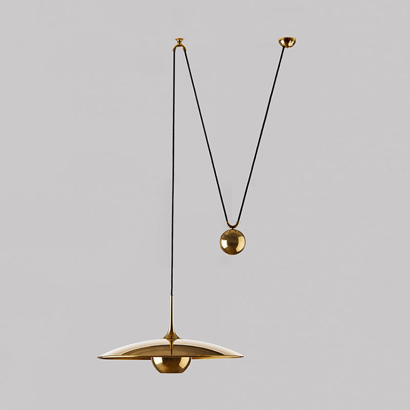 Pyra Minimalist Metal Pendant Light, Gold - Lamp Copper