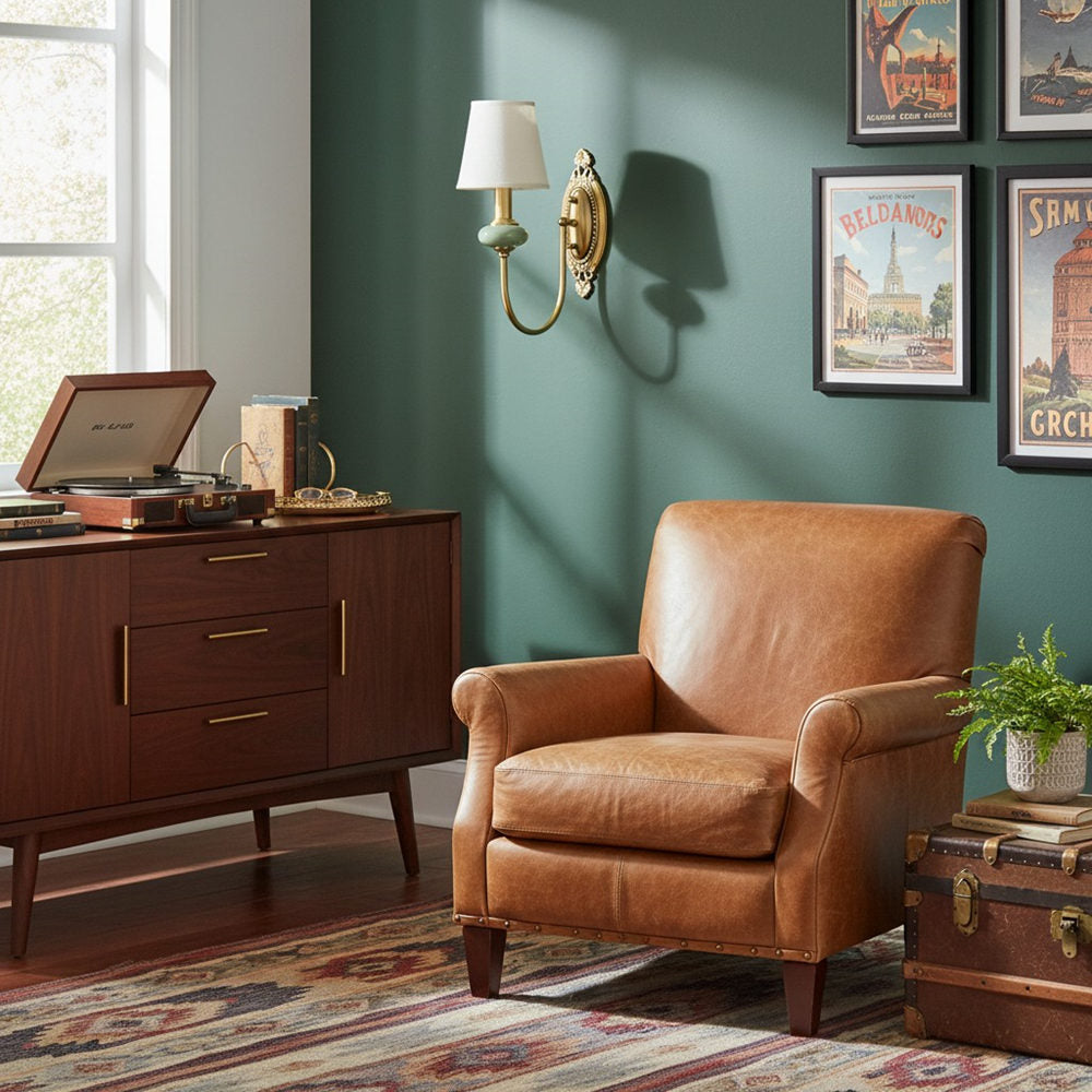 Lodge Wall Lamp Ceramic&Fabric&Metal