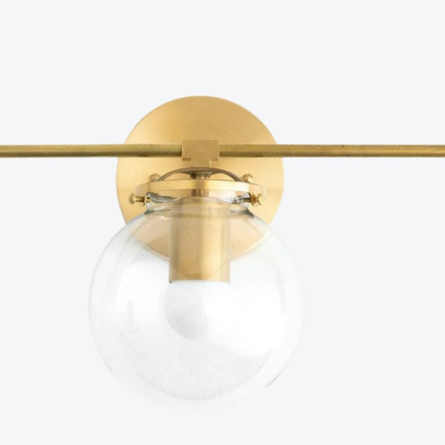 Pearl Clear Glass 3-Light Wall Sconce For Bathroom