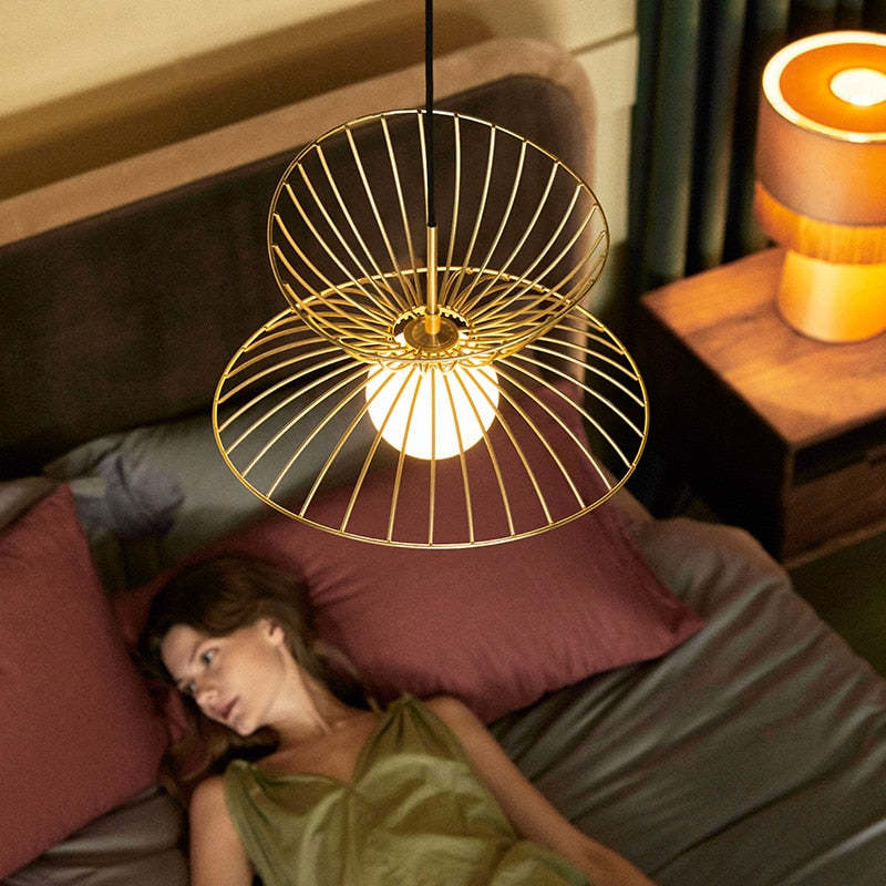 Ritta Pendant Light Modern, Metal, Gold/Black, Kitchen Island - Lamp Copper