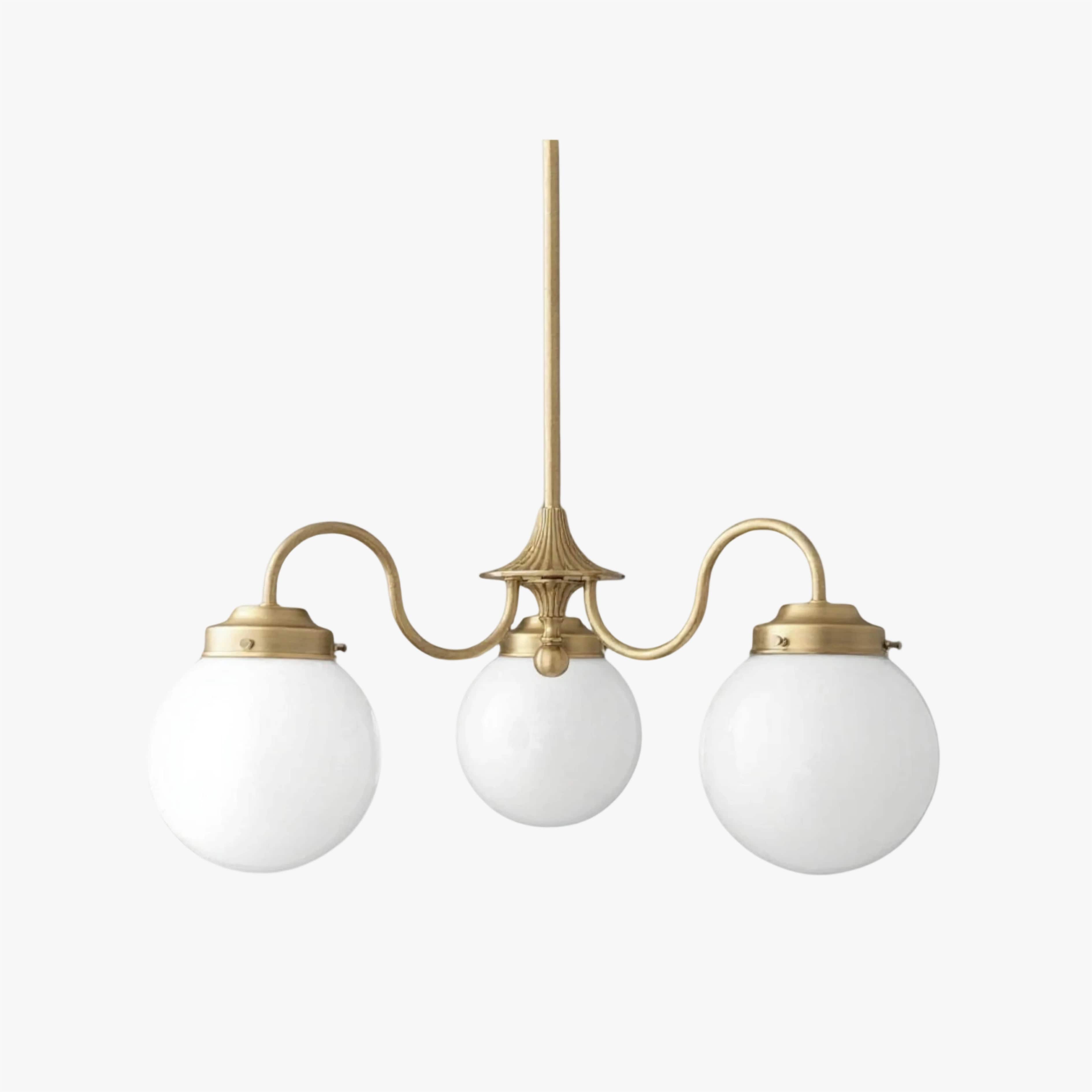 Pearl 3-Light Glass  Chandelier
