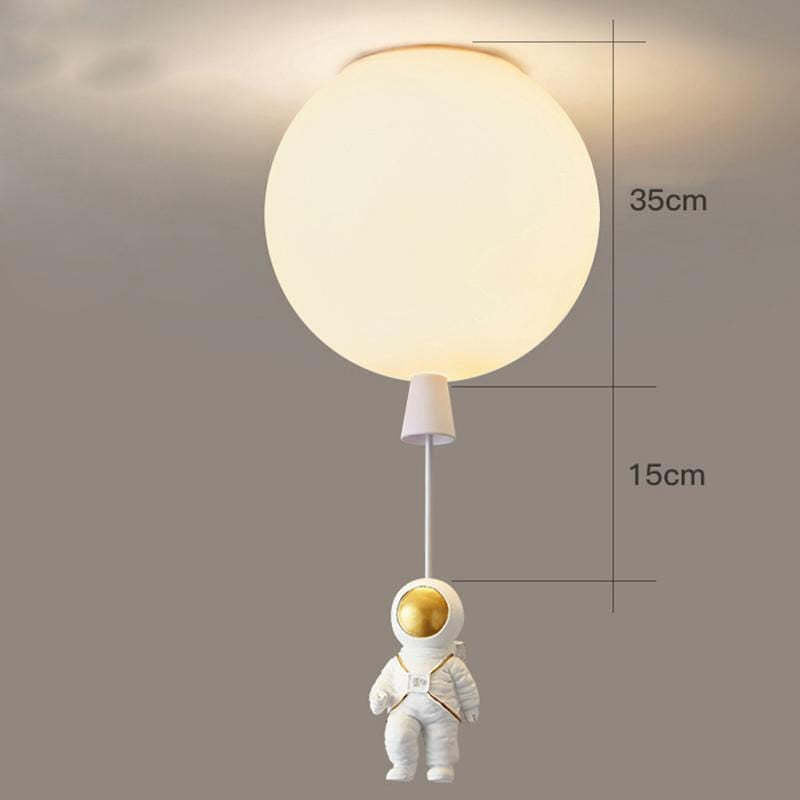 Aria Astronaut Balloon Flush Mount Ceiling Light, L 20/25/30/35cm - Lamp Copper