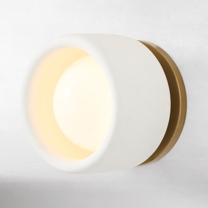 Kiln Porcelain Metal Wall Sconce