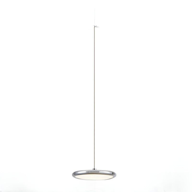 Aria Modern Minimalist Pendant Light Red Black Silver Metal Bedroom - Lamp Copper