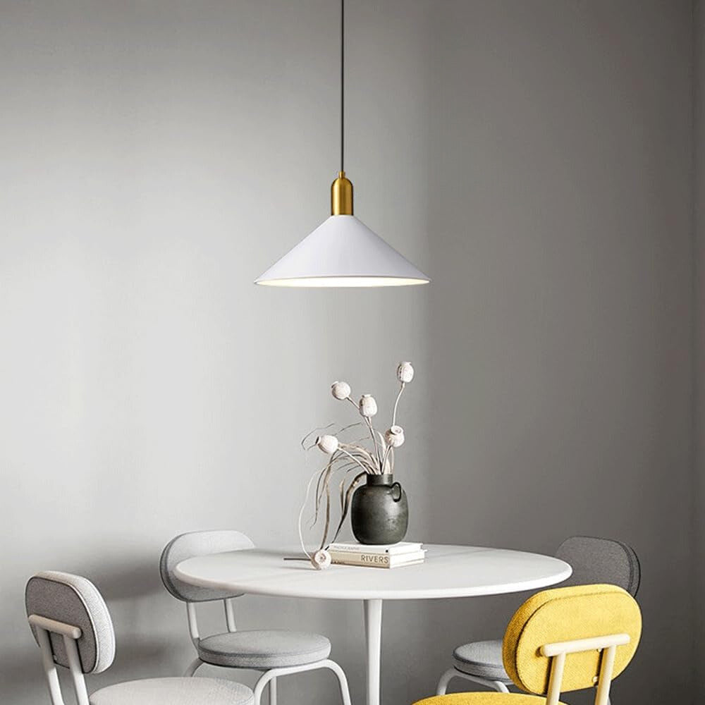 Aria Vintage Umbrella Monochrome Pendant Light - Lamp Copper