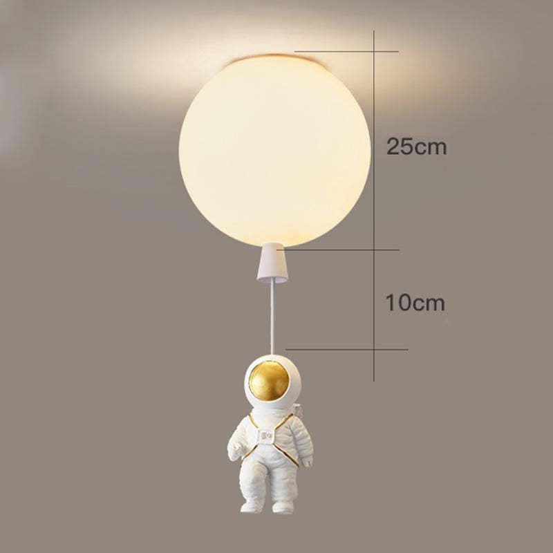 Aria Astronaut Balloon Flush Mount Ceiling Light, L 20/25/30/35cm - Lamp Copper