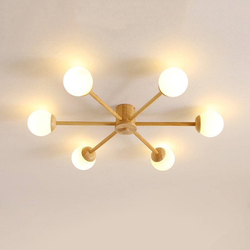 Muto Ceiling Light, Dimmable 6/8 Head - Lamp Copper