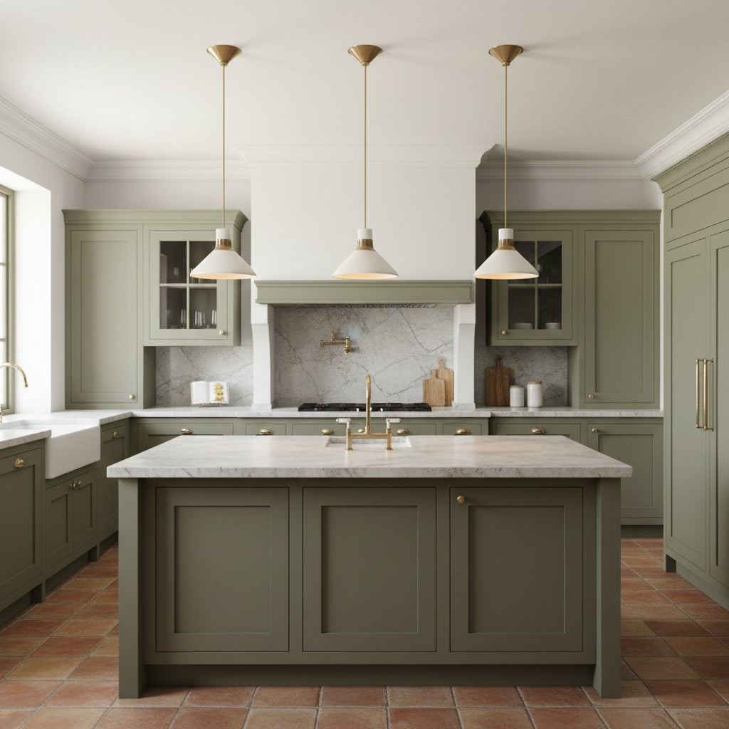 Tallow Ivory Porcelain Pendant Light for Kitchen