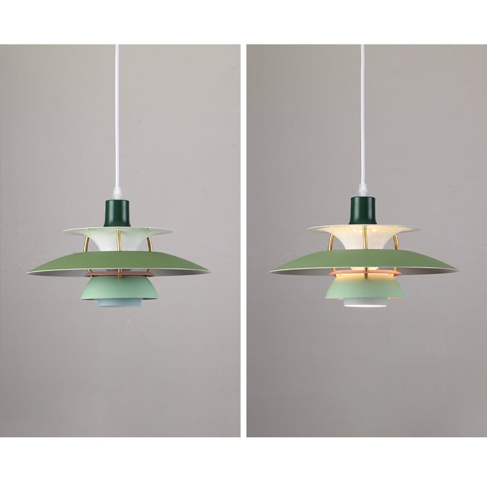 Jojo Macaron Umbrella Pendant Light, 15 Color - Lamp Copper