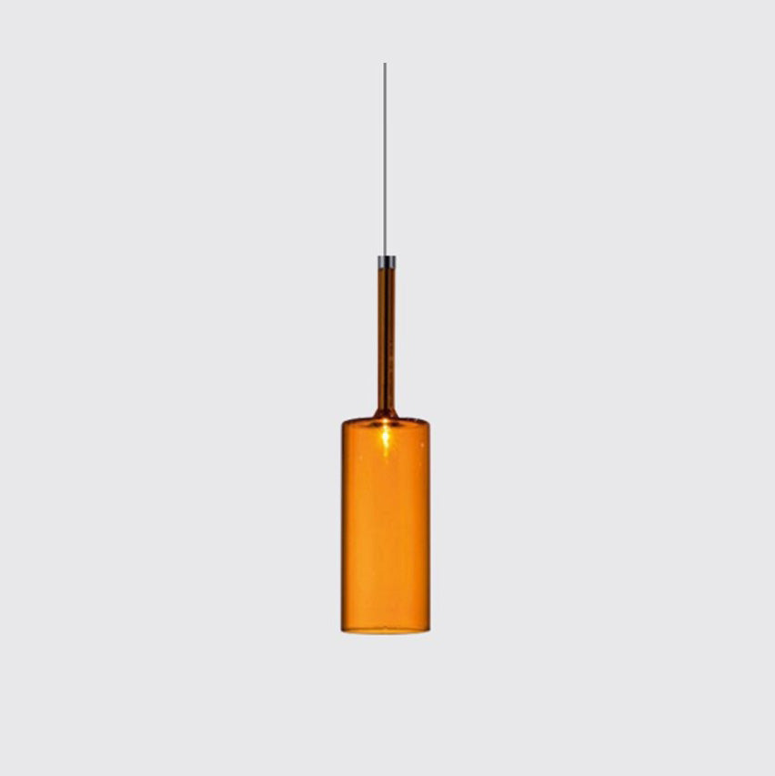 Valentina Minimalist Modern Glass LED Pendant Light, 3 Style - Lamp Copper