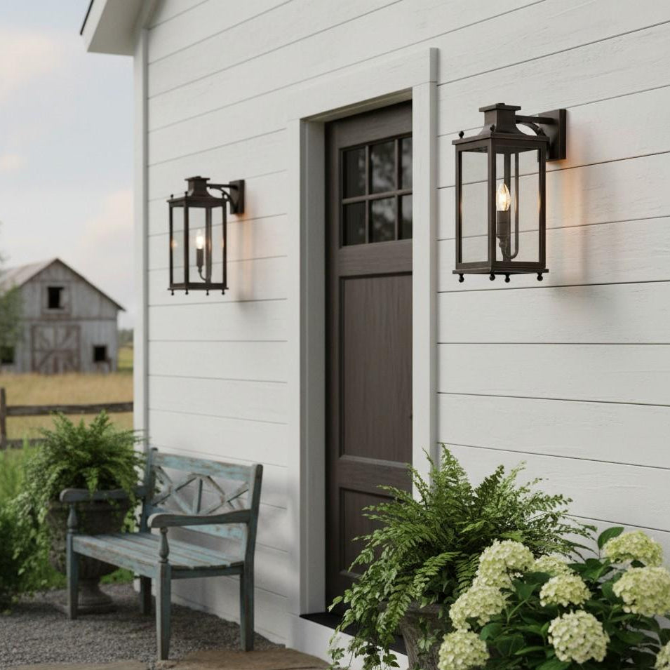 Guard  Wall Lamp  Brass Glass Outdoor