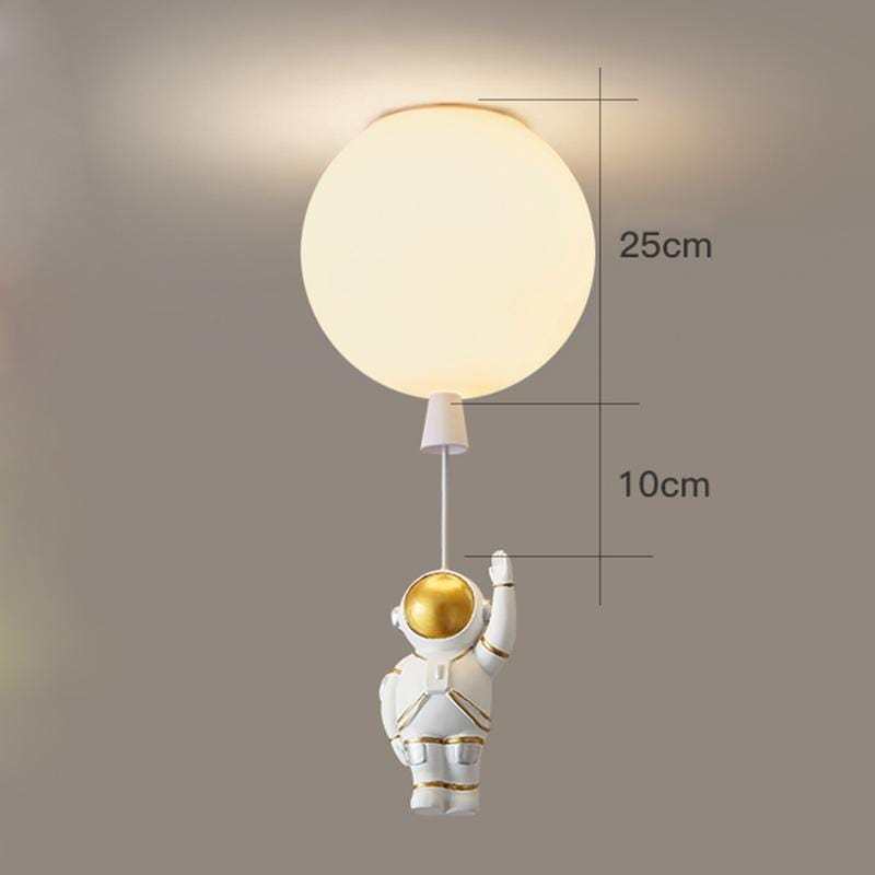 Aria Astronaut Balloon Flush Mount Ceiling Light, L 20/25/30/35cm - Lamp Copper