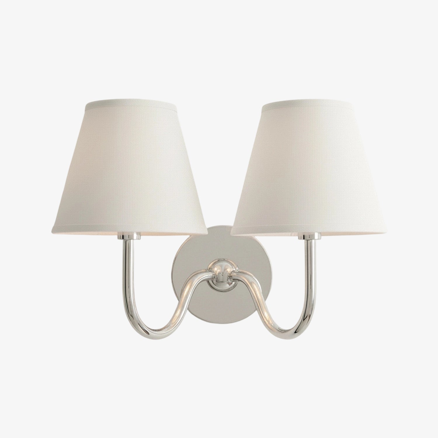 Grace Brass Linen Wall Lamp