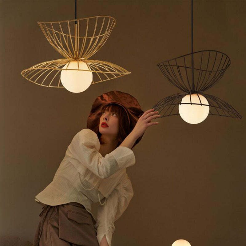 Ritta Pendant Light Modern, Metal, Gold/Black, Kitchen Island - Lamp Copper
