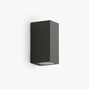 Tavon Minimalist Metal Square Outdoor Wall Lamp, Black - Lamp Copper