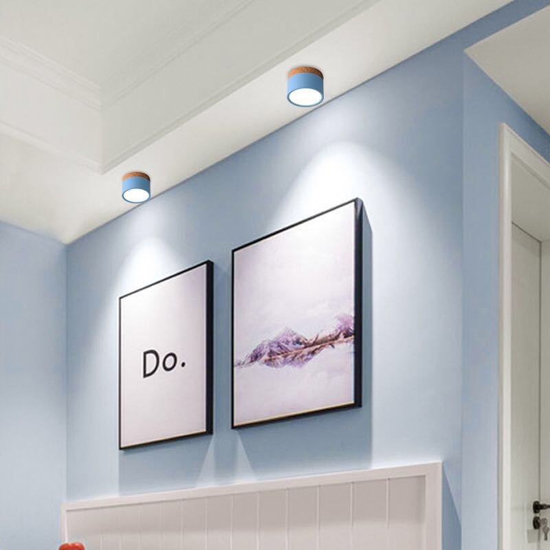 Jojo Cylindrical Flush Mount Ceiling Light - Lamp Copper