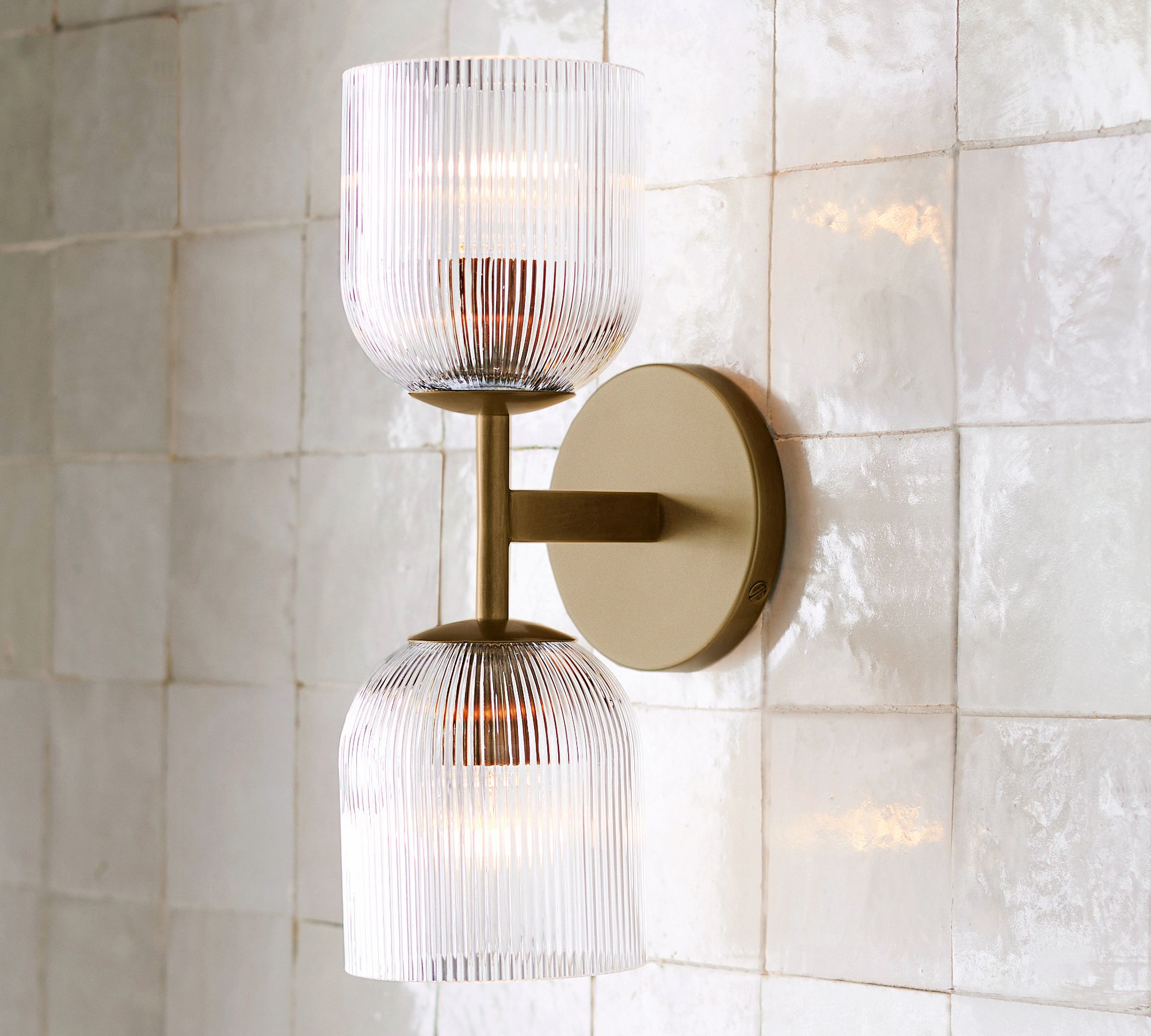 Haze Glass Metal Wall Light