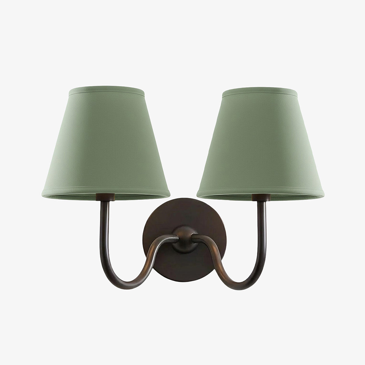 Grace Brass Linen Wall Lamp