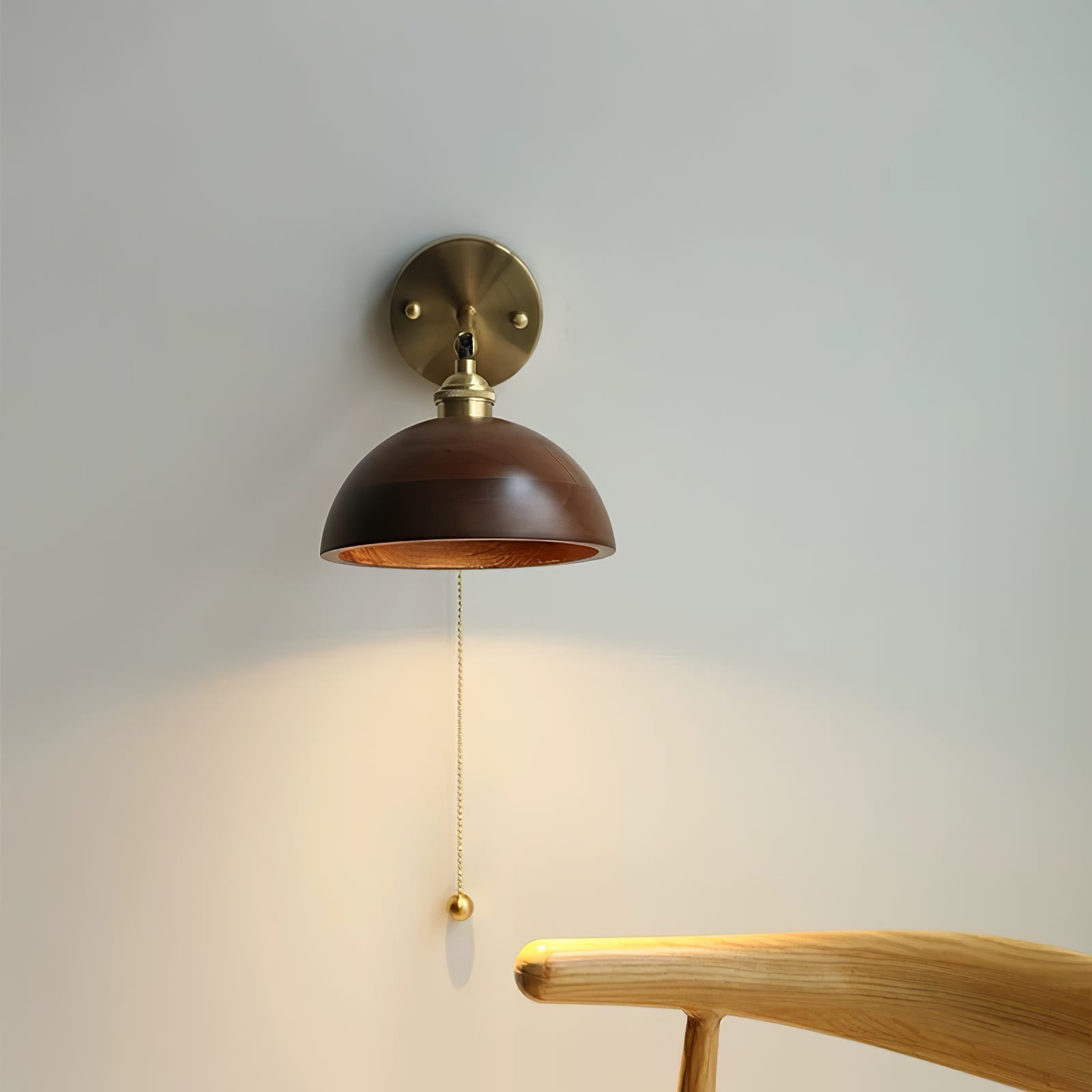 Eira Vintage Pull Chain Switch Wall Lamp - Lamp Copper