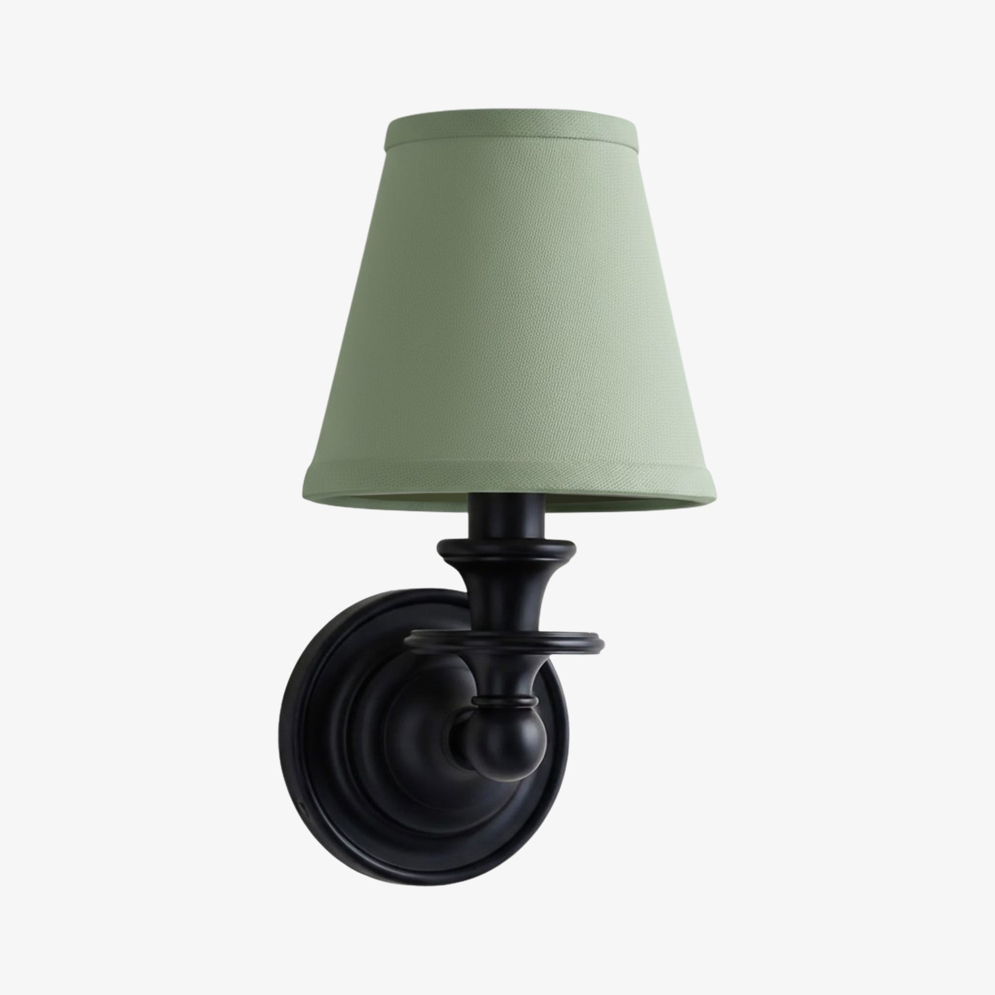 Elite White Fabric Wall Sconce Contemporary Bathrooms