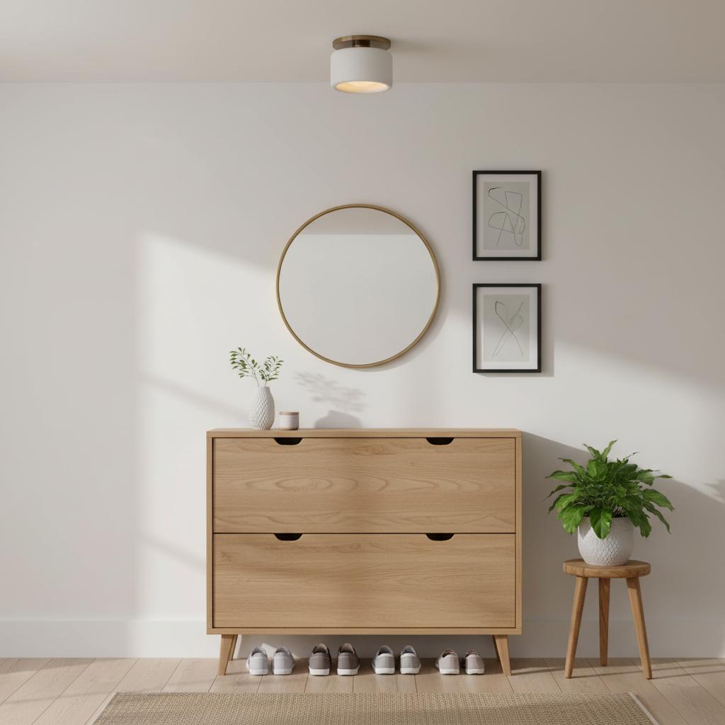 Kiln Porcelain Drum Ceiling Light