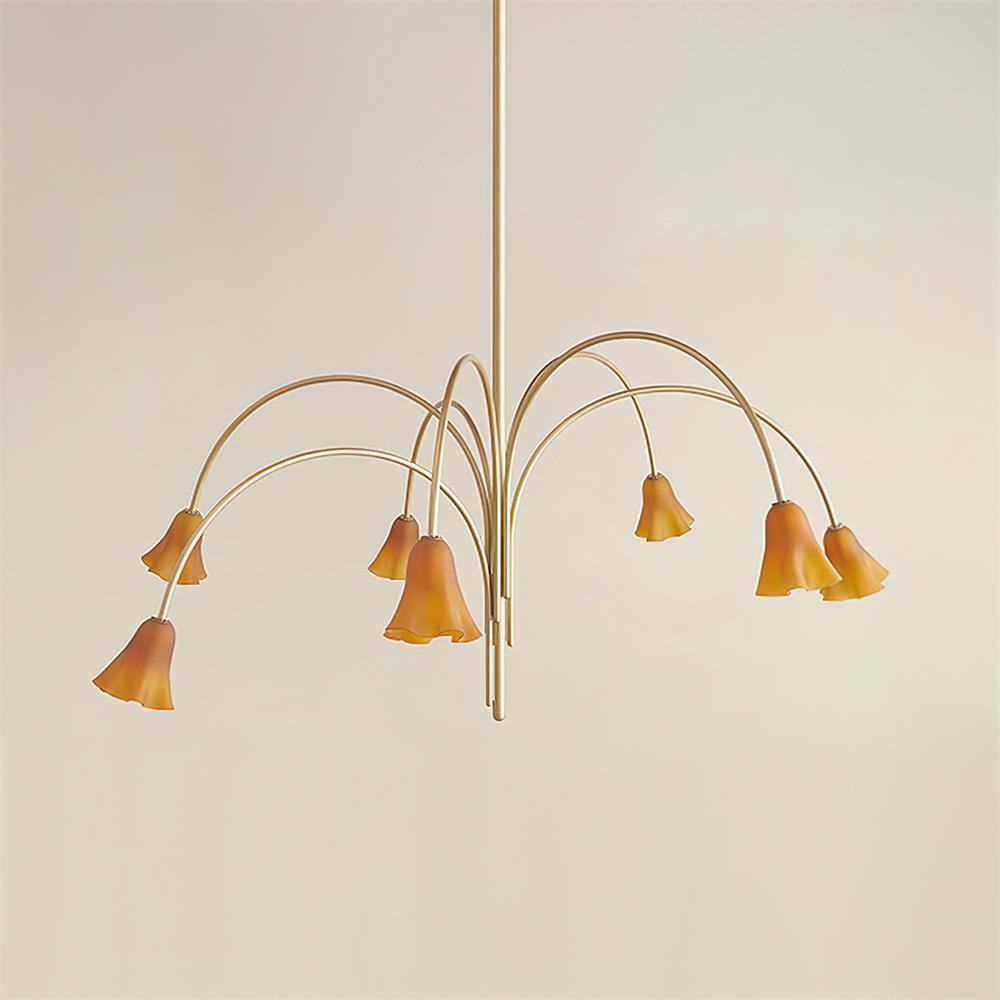 Musa Arched Arm Floral Chandelier Romantic Bedroom