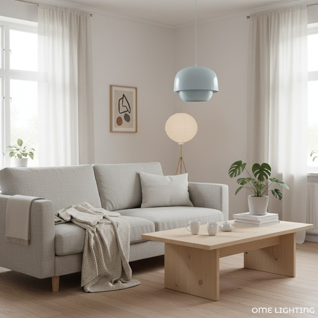 Orbit Sleek Dual-Layer Metal Pendant Lamp – Elegant Ambient Lighting for Dining Rooms
