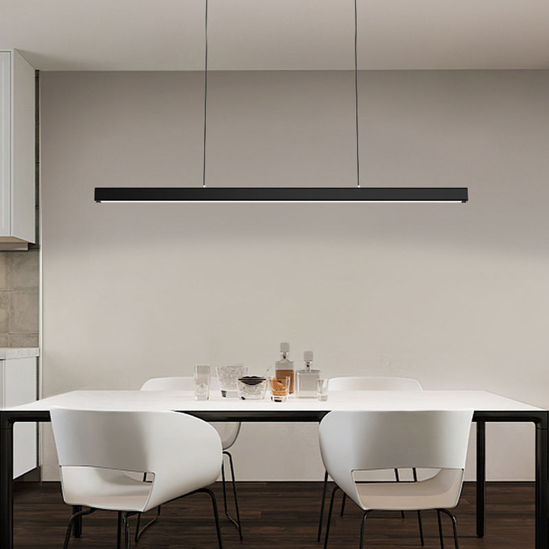 Orva Minimalist Classic Black & White Linear Pendant Light - Lamp Copper