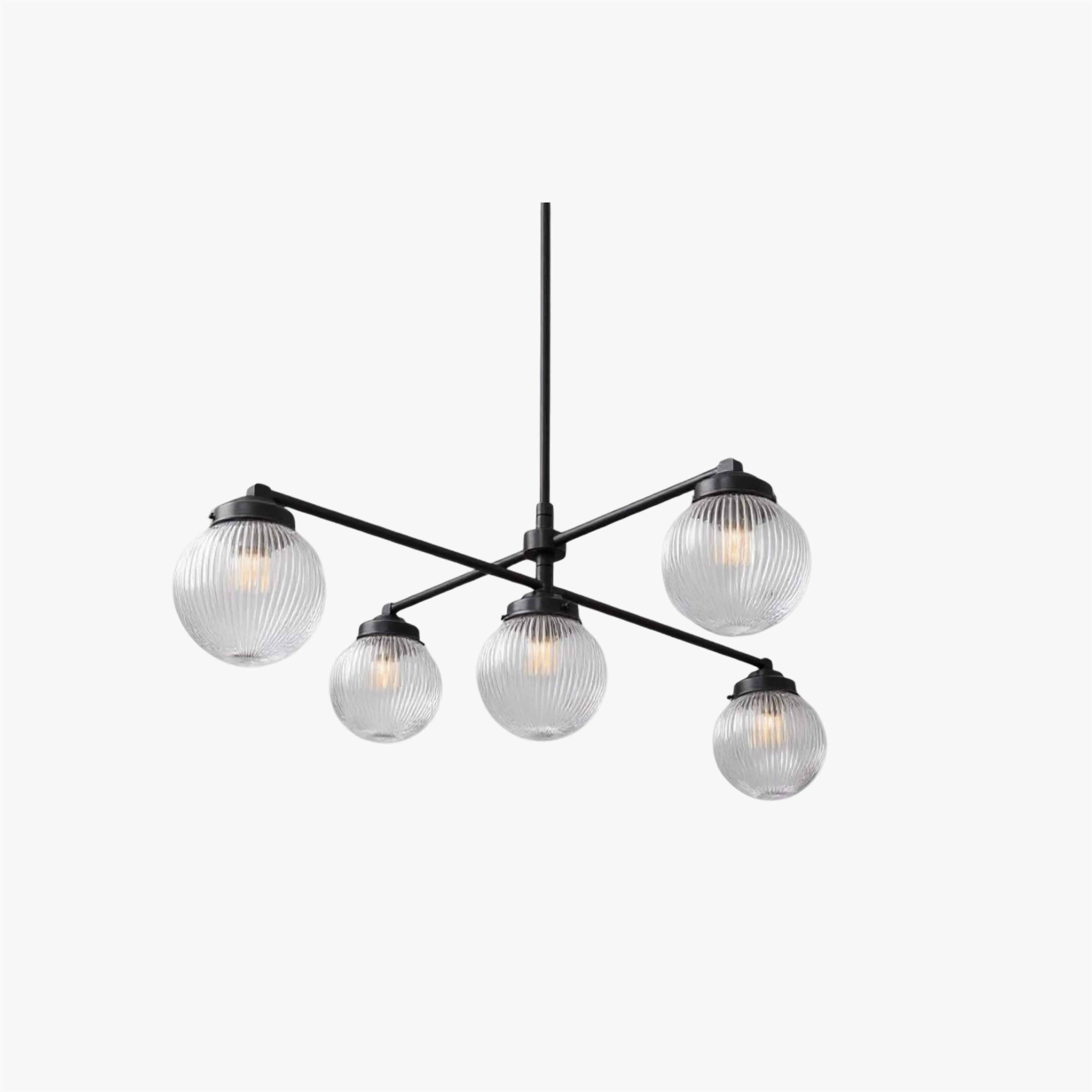 Pearl Multi-Light Brass Chandelier
